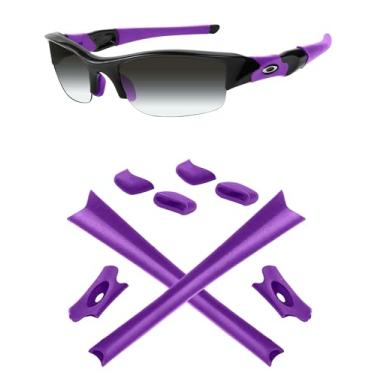 Imagem de Mryok Kit de substituição de ponteiras para óculos de sol Oakley Flak Jacket XLJ, Unique Purple, One Size