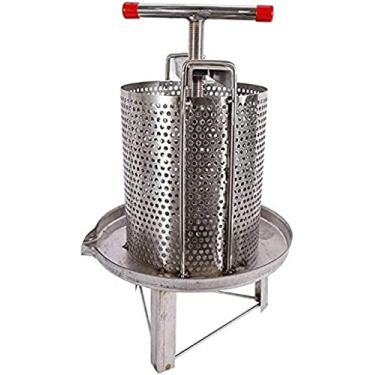 Imagem de Extrator de prensa de mel Prensa de cera de mel Aço inoxidável Suco de frutas Prensa de vinho Cidra Fazendo manual doméstico Abelha Prensa de mel Ferramenta de apicultor 69Tranquilidade