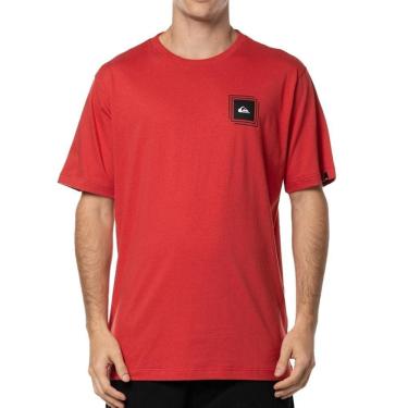 Imagem de Camiseta Quiksilver Omni Square WT24 Masculina Vermelho