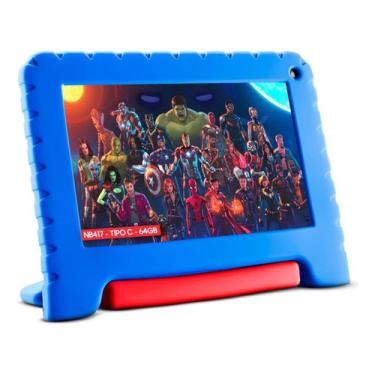 Imagem de Tablet Avengers Vingadores 64gb 4gb Ram 7 Com Kids Space Nb417