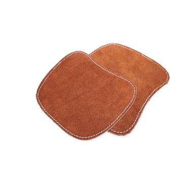 Imagem de Protetores de couro de soldador, capa de sapato de segurança, biqueira isolada para proteção de couro antiqueimadura para faíscas, soldagem, corte e moagem de aço e manuseio de aço (marrom)