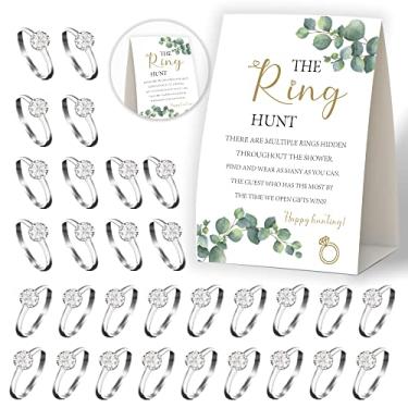 Imagem de Jogo de caça ao anel, jogo de chá de panela verde e dourado, jogos de chá de panela, 50 convidados, decorações de chá de panela, decorações de despedida de solteira para festa, jogo de festa de