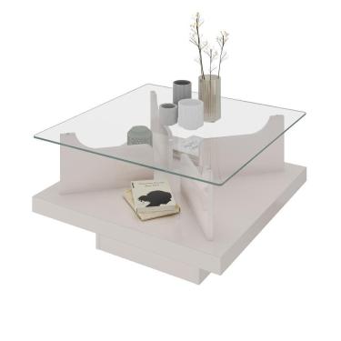 Imagem de Mesa de Centro Clear Off White Artely 