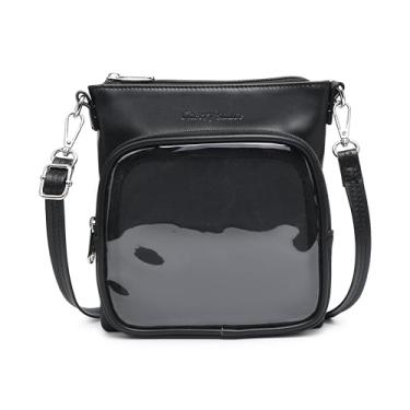 Imagem de CHERRY SAUCE Bolsa tiracolo Ita Bag Mini bolsa pequena bolsa de ombro para exibição de anime, Preto, Small