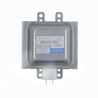 Imagem de 2M167B-M32 Magnetron para forno de microondas afiado ímã reparo peça substituir NE1057 NE1856 NE1880 NE2780 NN5207 NN5258 R890NW R-890N(S) RV-MZA327WRZO WMH3205XVS-1 2M1 67B-M16 2M167B-M14 Magnetron