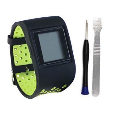 Imagem de T-BLUER Pulseira de relógio Fitbit Surge, pulseiras de silicone de duas cores de substituição para relógio Fitbit Surge Fitness Tracker pulseira acessórios