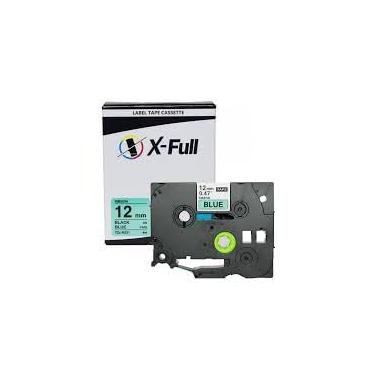 Imagem de Fita Rotuladora Compatível Brother Preto e Azul TZE-R531