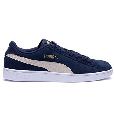 Imagem de Tênis Smash V2 Bdp, Puma, Adulto Unissex, Marinho/Bege/Branco, 38