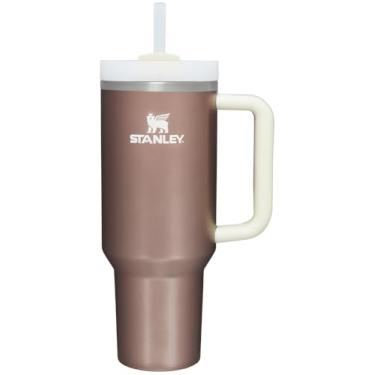 Imagem de Stanley - Quencher H2.0 FlowState 1,18L - Copo de aço inoxidável com isolamento a vácuo, tampa e canudo, para água, chá gelado, café, smoothies e muito mais, Rose Glow