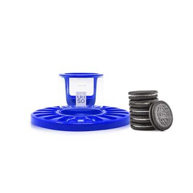 Imagem de OHSO O melhor conjunto de bolachas – copo Oreo Cookie Dunker, placa de biscoito comporta 18 biscoitos, 4 níveis de leite para mergulhar, mantém os biscoitos no nível desejado, o mergulho perfeito para