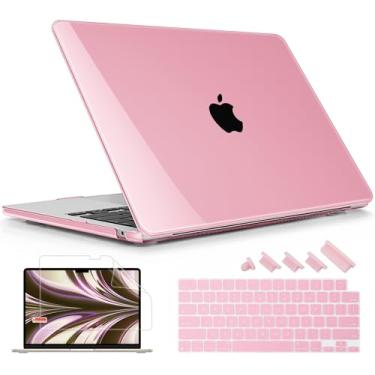 Imagem de Lepeoac Capa compatível com MacBook Air de 15 polegadas M4 A3241 M3 A3114 M2 A2941 2025 2024 2023 Releaes, capa rígida de plástico com capa de teclado para Mac Air de 15,3 polegadas, compatível com