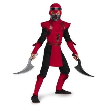 Imagem de Shadow Ninjas Night Fury Red Viper Ninja Deluxe Boys Costume, 7-8
