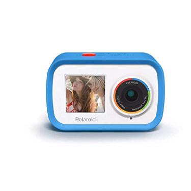 Imagem de Polaroid Câmera de ação WiFi de tela dupla 4K 18 mp, à prova d'água, esportiva, com bateria recarregável embutida e acessórios de montagem para vlogging, esportes, viagens, vídeos domésticos
