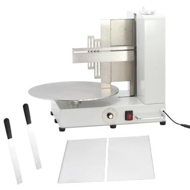 Imagem de Máquina de bolo elétrica de aço inoxidável 304SUS, forma rotativa em escala, multicamadas, máquina de bolo de 3,5 a 35,5 cm, ajustável, raspador de bolo, creme para espalhar, dispositivo de modelagem