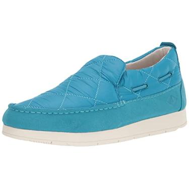 Imagem de Sperry Moc-Sider Masculino – Calçado mocassim projetado com cabedal de camurça resistente à água, solas de EVA sopradas e forros de microfleece, Nylon azul-petróleo, 10.5