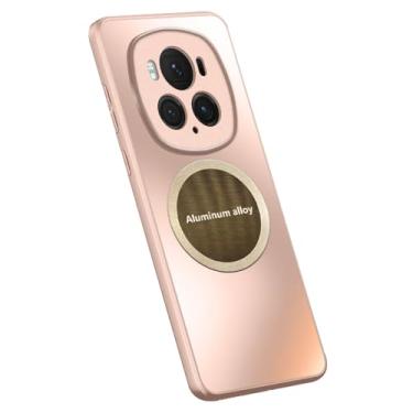 Imagem de HAO RIYLN Capa para Honor Magic 6 Pro/6, capa protetora com orifício completo para câmera integrada, fina, fosca, à prova de choque, suporta sucção magnética de veículos, rosa, 6Pro