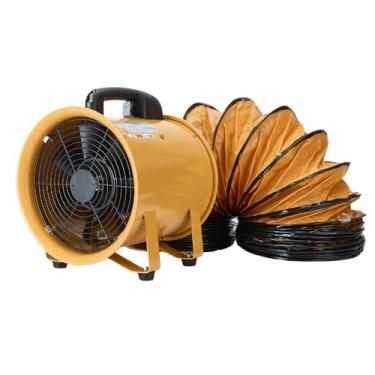 Imagem de ONNAO Ventilador utilitário Ventilador de 20 cm Ventilador de 3300 RPM Ventilador de extrator industrial 1500 m3/h Ventilador de ventilação portátil de alta velocidade com mangueira de duto flexível
