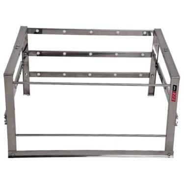 Imagem de Suporte 7 Espetos Inox Churrasqueira Alvenaria Issi Grill