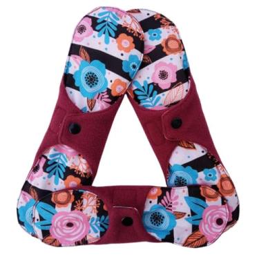 Imagem de KIT ABSORVENTES REUTILIZÁVEIS DE PANO ECOLÓGICOS NÃO VAZA TOQUE SECO (2 Grandes +1 Médio, kit, 3)