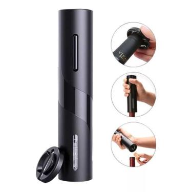 Imagem de Abridor De Vinho Elétrico Automático Saca Rolha Prime Preto - SForte