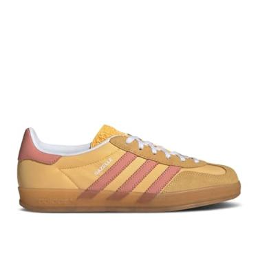 Imagem de adidas Tênis feminino Gazelle para uso interno, Semi Spark Wonder Clay, tamanho 42, Semi Spark/Wonder Clay/Cloud White, 41