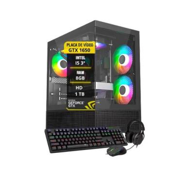 Imagem de Pc Gamer Maximus I5 Gtx 1050 Memória 8Gb Hd 1Tb Ssd 120Gb - Amorim Sho