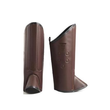 Imagem de Perneira Couro Sint Contra Picada Cobra Escoriações Sayro