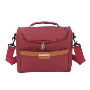 Imagem de Frasqueira De Viagem Tecido Média Polo King, Vermelho