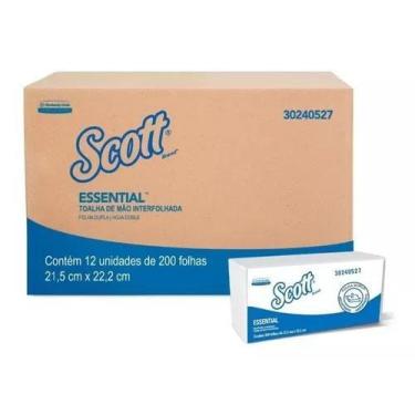 Imagem de Papel Toalha Interfolha SCOTT ESSENTIAL c/ 2400 Folhas dupla