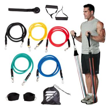 Imagem de Kit Elástico Extensor Para Treino Exercícios Academia Malhar Musculação Ginastica Targ Me