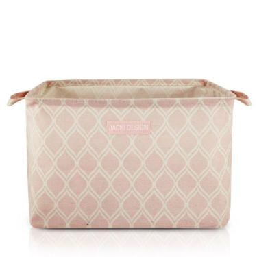 Imagem de Cesto Organizador Multiuso Retangular Loft - Jacki Design, Pink