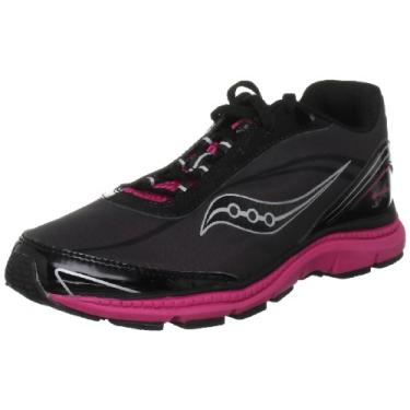 Imagem de Saucony Kinvara 2 Tênis de corrida (bebê/criança pequena/criança grande), Preto/Prata/Rosa, 21