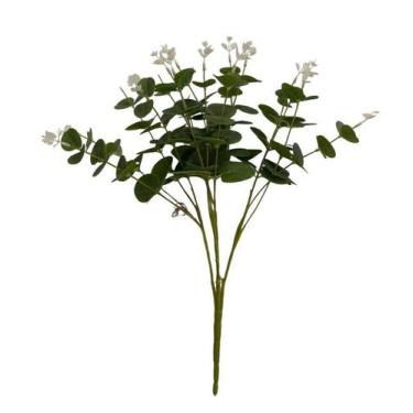 Imagem de Buque Folhas Eucalipto Flor Planta Galho Verde Artificial - BKAZZA