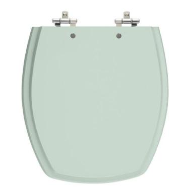 Imagem de Assento Laqueado Thema Verde Água Tampa Para Vaso Incepa Mdf - Lojaroc
