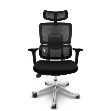 Imagem de Cadeira Presidente Escritório Ergonômica Gogo Chair GO-601 - Preta, Pr