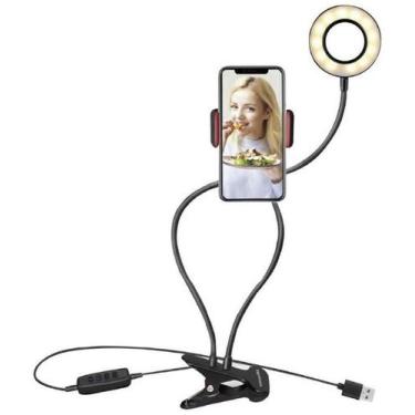 Imagem de Kit Ring Light Led Com Suporte De Celular Mesa Live Makeup - BC BORA C