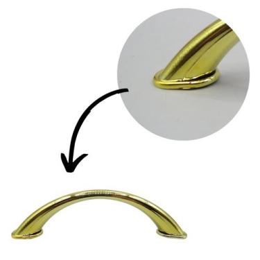 Imagem de Puxador Armário Gaveta Guarda Roupa Móveis 96 mm - 10 unid - ACHEI UTI