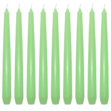 Imagem de Kit 10 Vela Lisa 25 Cm Verde Decoração Festa Casamento - Velitas (r)