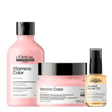 Imagem de Kit L'Oréal Professionel Vitamino Color & Absolut Repair Oil P (3 prod