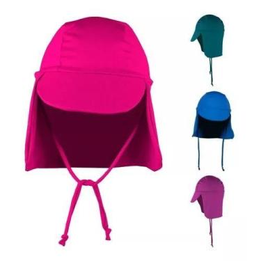 Imagem de Boné Bebe Infantil Proteção Solar Uv50+ Praia Sol - HYPESHOP, Rosa, P,
