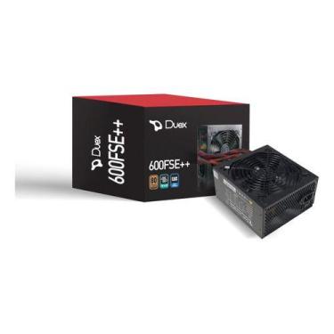 Imagem de Fonte Atx Gamer Full Modular 600w Real 80plus Pfc Ativo Duex