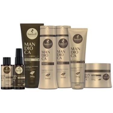 Imagem de Kit Haskell Mandioca 300ml 7 Itens Completo Haskell