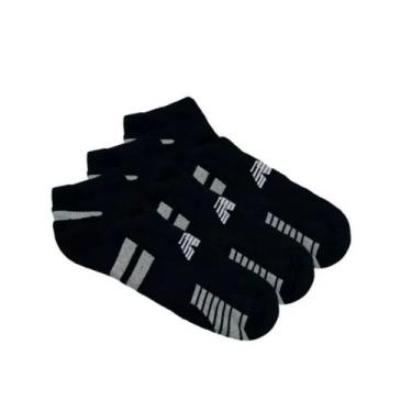 Imagem de Kit Meias New Balance 3x1 Feminino Cano invisível, 35-38, Preto estamp