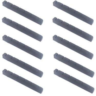 Imagem de KIT 10 Nut pestana PRETA para guitarra 43mm ABS DOLPHIN