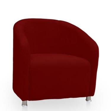 Imagem de Poltrona Redonda Moderna e Confortavel Alicia Suede - BelarStore, Bord