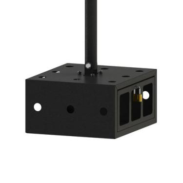 Imagem de Suporte de teto antifurto para projetor - preto - Multivisão