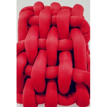 Imagem de Peseira Luxo Casa Da Gabi Flor Confecções, Vermelho