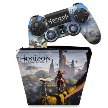 Imagem de Capa Case e Skin Compatível PS4 Controle - Horizon Zero Dawn - Pop Art