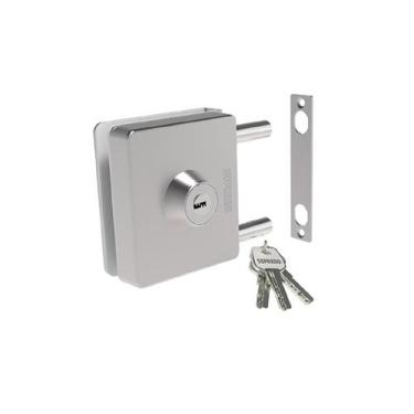 Imagem de Fechadura Inox Para Vidro/alvenaria Pressão Pivotante Va 158 - Soprano