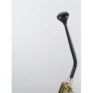 Imagem de Lokar XFMS6200REB câmbio de montagem de piso preto de 20,32 cm com botão preto para transmissão GM 200-4R